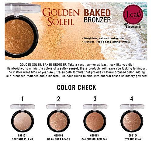J.CAT BEAUTY J.CAT BEAUTY Golden Soleil Baked Bronzer - Cancun Golden Tan