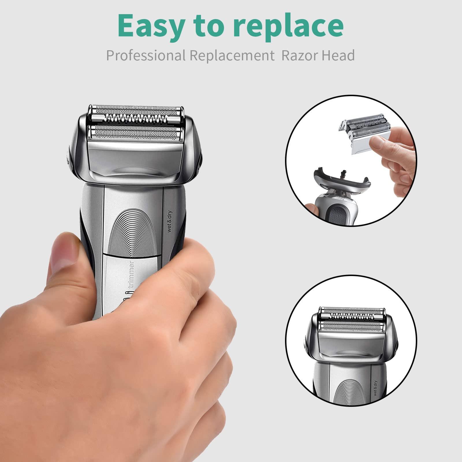 Lnauy 70S Replacement Head Compatible with Braun Series 7 S7 Razors Models 720, 720S-3, 720S-4, 720S-5, 730, 790CC, 790CC-3, 790CC-4