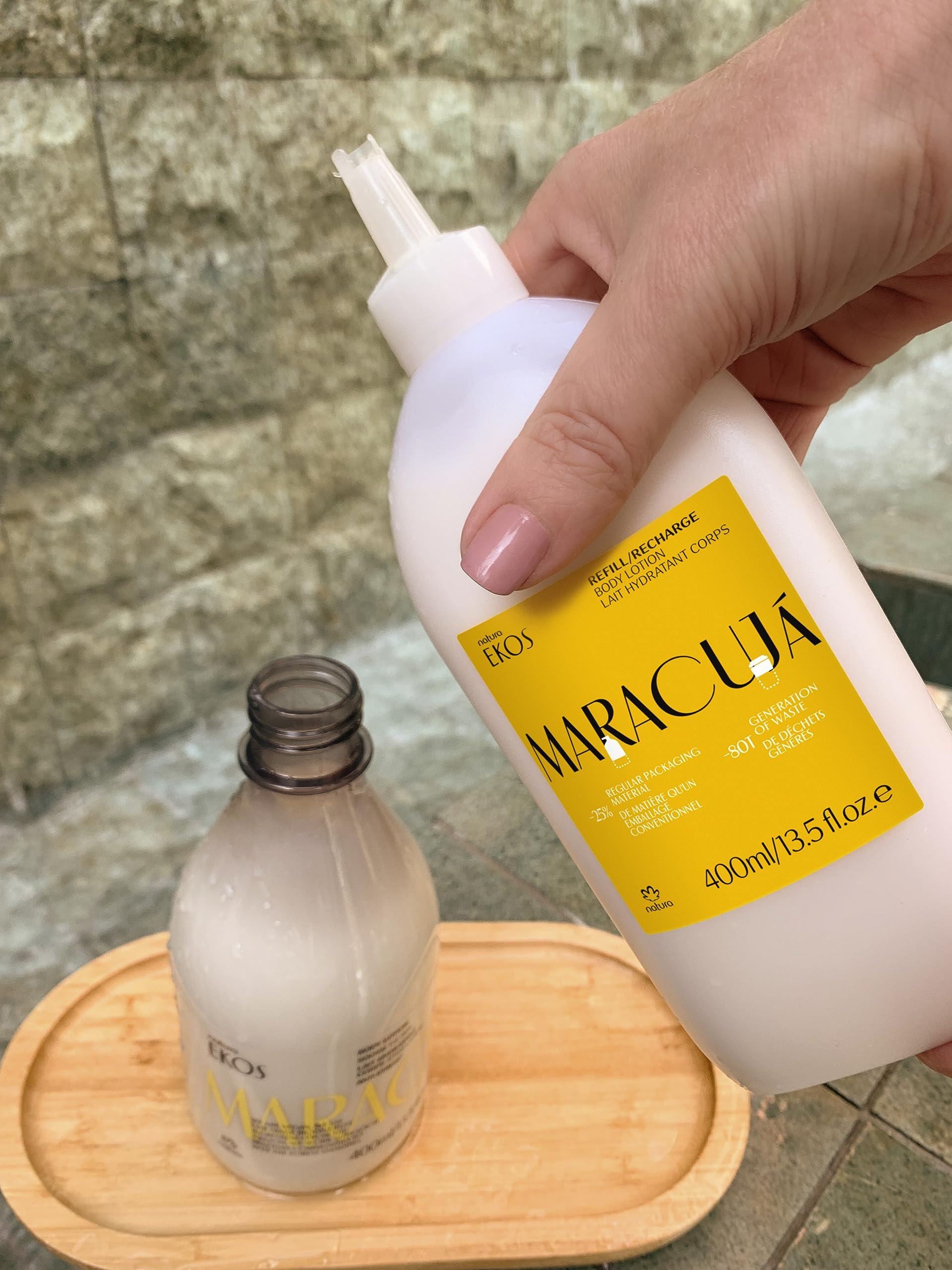 natura natura - Ekos Maracuj Relieving Body Lotion Refill - Calming Lotion - 24 Hours of Hydration - Essential Fatty Acids - Vegan Skin Care - Self Care & Body Care - 13.5 fl oz (400ml)