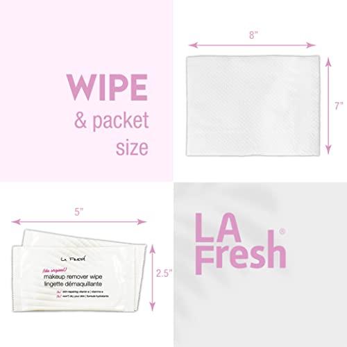 La Fresh La Fresh Makeup Remover Cleansing Face Wipes Case of 600ct Facial Towelettes with Vitamin E for Waterproof Makeup