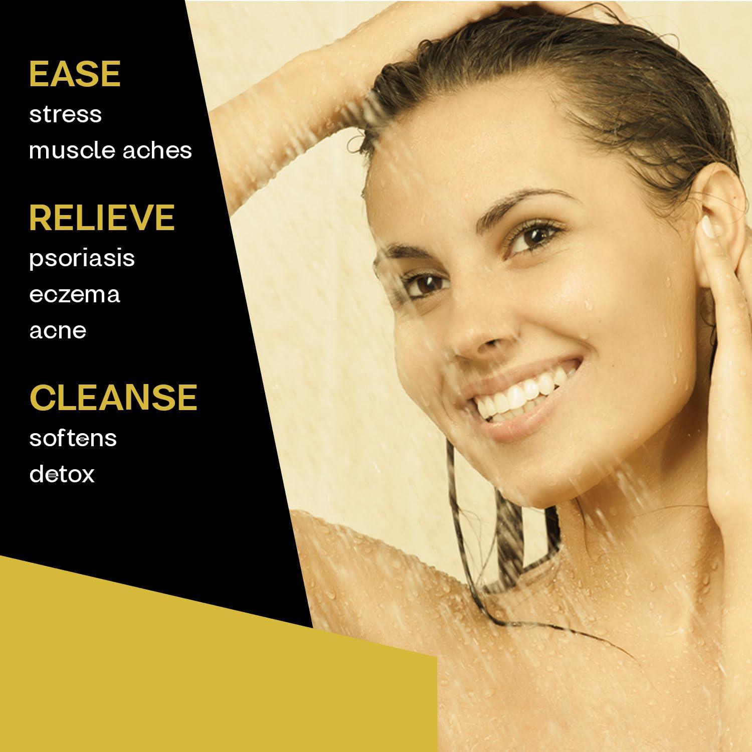 Aromasong Dead Sea Bath Salt 19 LB Fine Grain in Bulk Resealable Bag with 100% Pure Dead Sea Mud Mask - 5 Minute Mask for Face and Body Skincare