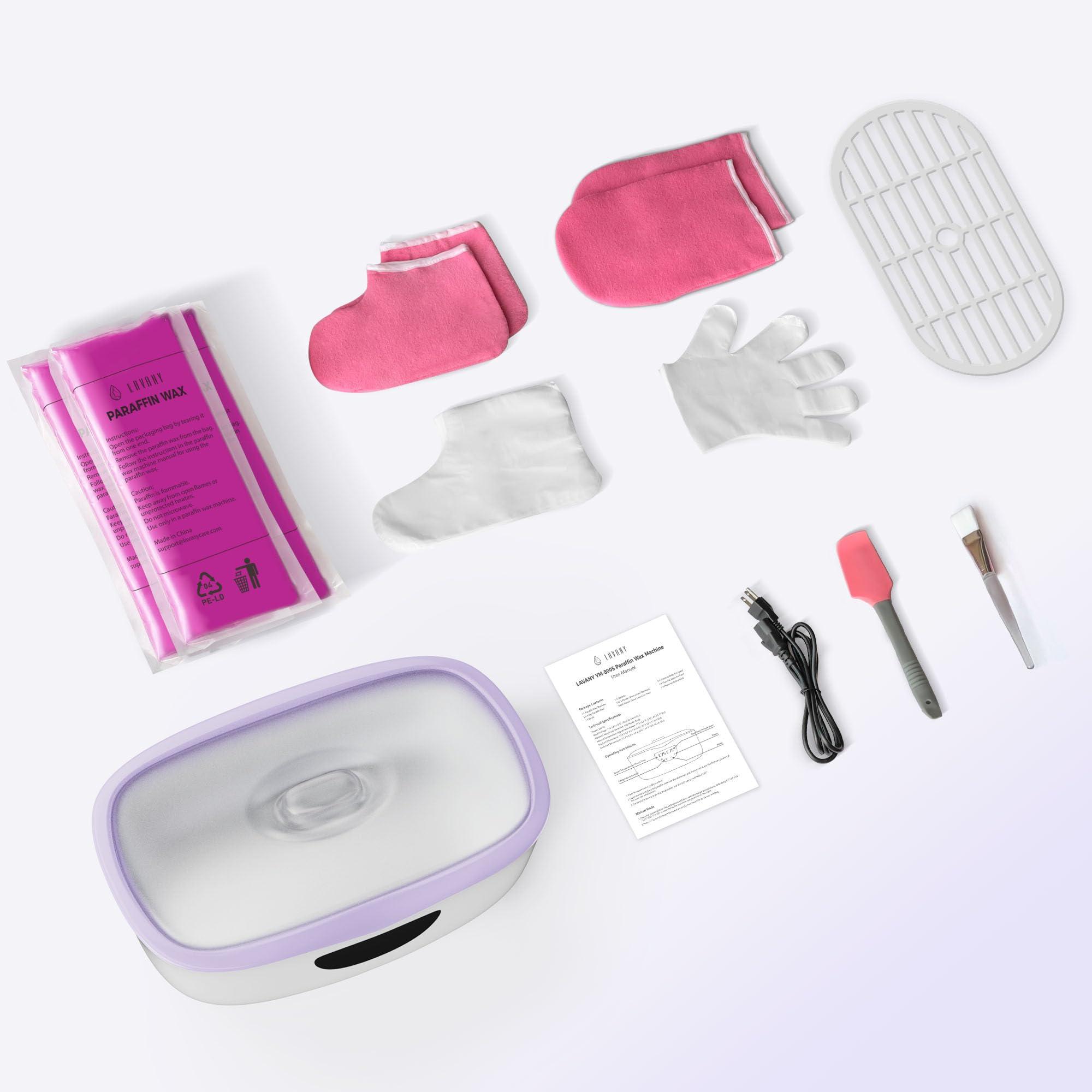 LAVANY Paraffin Wax Machine for Hands and Feet, Paraffin Wax Warmer with Auto Mode for Beginner-Friendly Home Spa, All-in-One Kit for Paraffin Bath