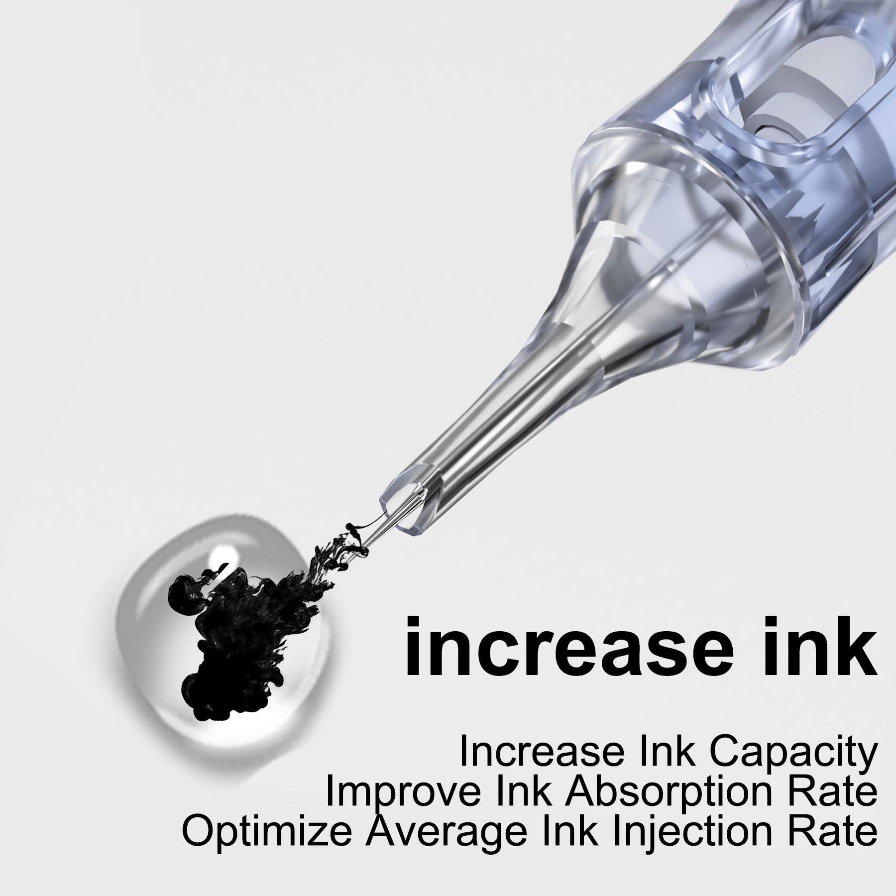 BRONC BRONC 50PCS Tattoo Cartridge Needles 1205M1-5M1#12 Standard 0.35mm 5 Magnum Shader Disposable Tattoo Needles for Rotary Tattoo Machines