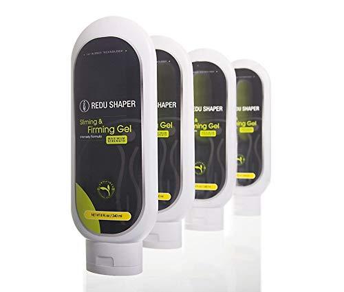 ReduShaper REDUSHAPER Slimming and firming GEL Workout Enhancer Sweat Cream with pineapple, green tea extract, Aloe Vera, Cocoa Butter (8 oz) (2 Bottles)