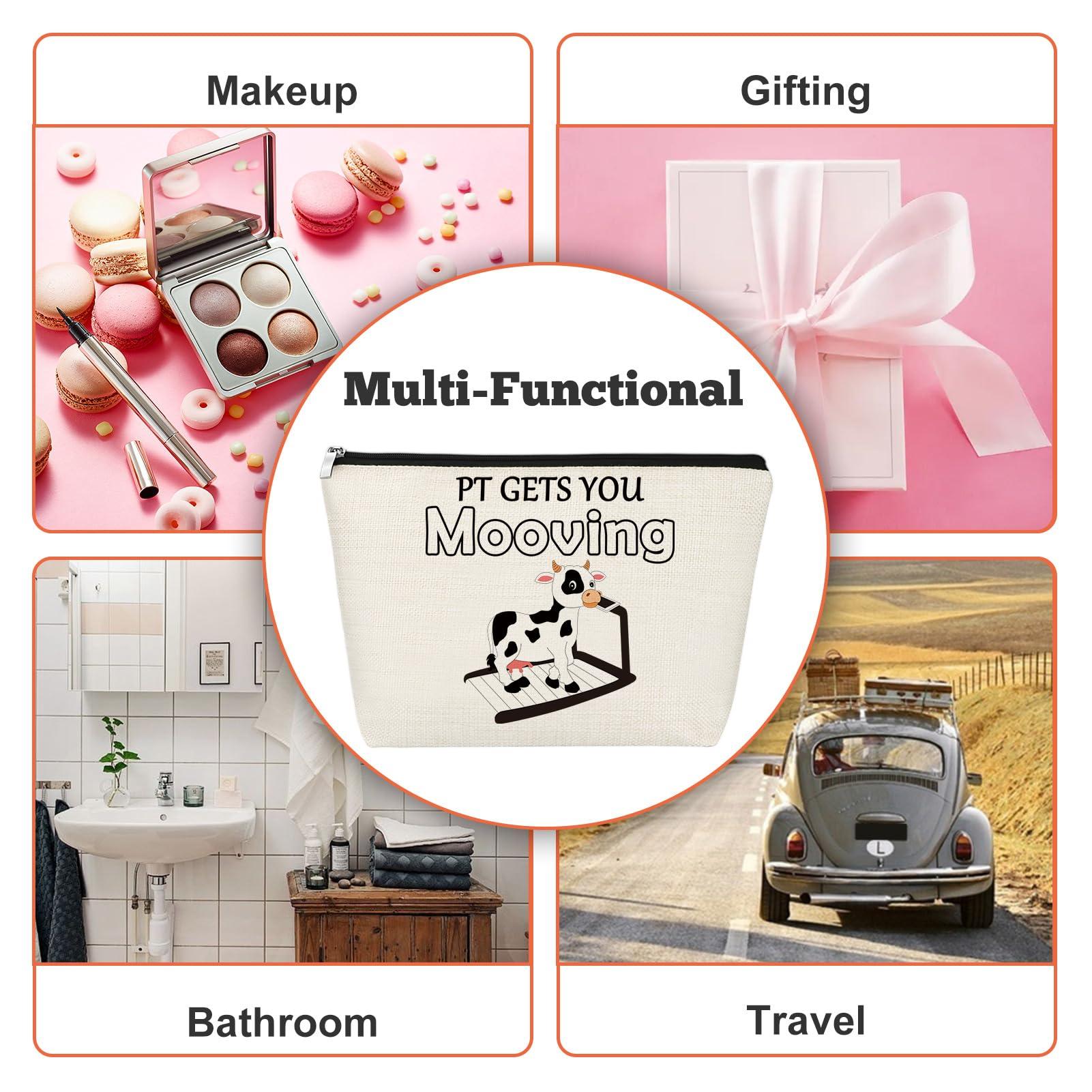 Gfhzdmf Gfhzdmf Physical Therapy Gifts Physical Therapy Makeup Bag For Pt Gets You Moving Physical Therapist Gift Cosmetic Bag For Pt Appreciation Gifts Coworker Zipper Pouch (For Pt Gets You Moving)