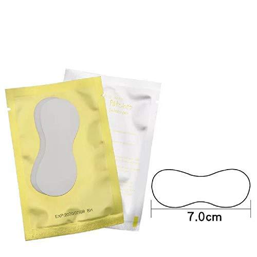 LSKeenon 100 Pcs Round Shaped Eye Gel Pads Under Eye Pads Lint Free Lash Extension Eye Gel Patches for Eyelash Extension Eye Mask Beauty Tool(White package)