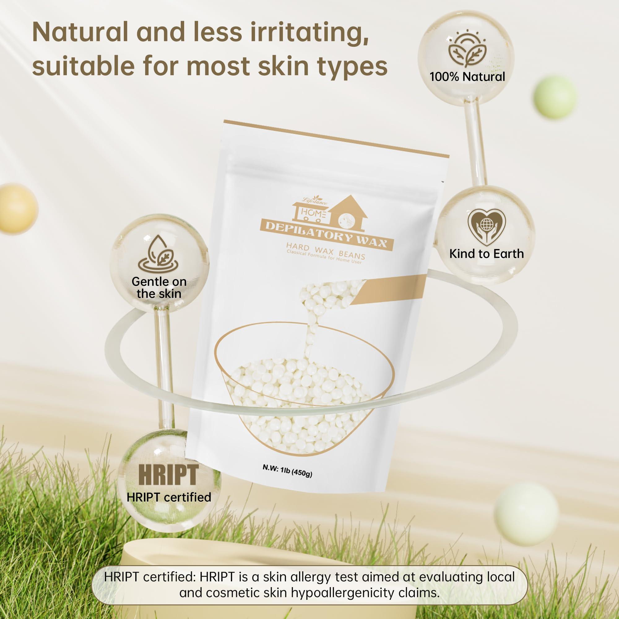 Lifestance 1LB Pearl-White Wax Beads + 1LB Cream Wax Beads