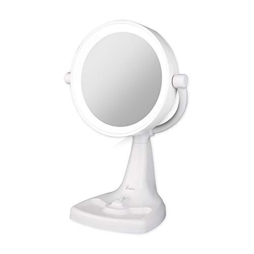 Zadro Zadro 11" Fluorescent Lighted Makeup Mirror with 10X/1X Magnification and Tray