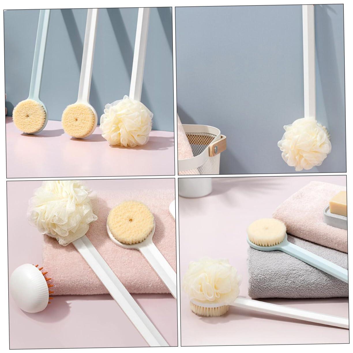 Gogogmee Gogogmee Soft Bristle Bath Scrubber Dual Sided Body Cleaning Brush for Shower & Bath Gentle Skin with Random Ideal Back Cleaning Scrubber for Men &