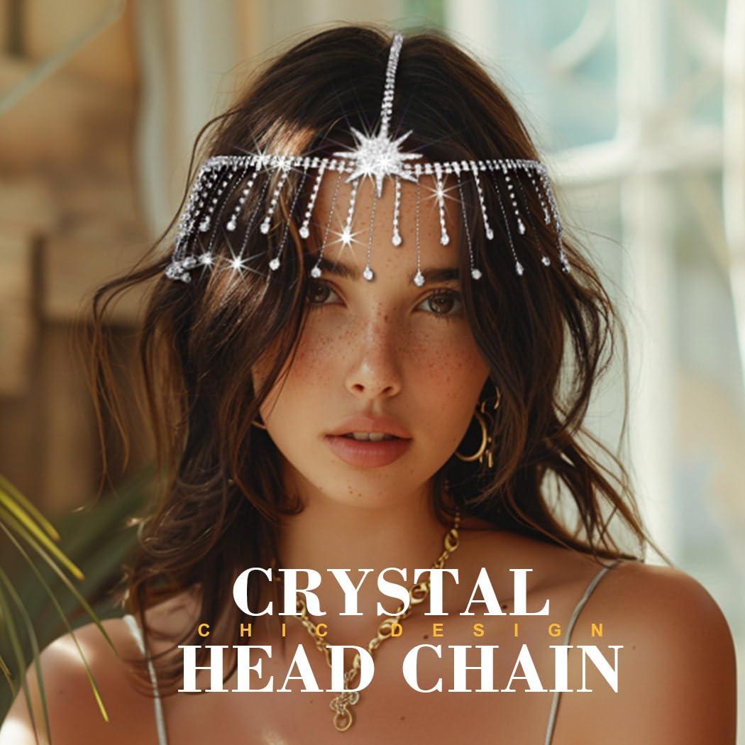Yikisdy Yikisdy Silver Crystal Headband Sparkly Rhinestone HeadPiece Fashion Wedding Head Piece