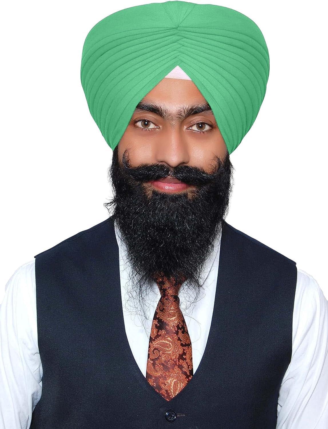 Generic Sikh Turban Patka Indian Sardar Pagri Cotton 5.5 Meter Sea Green