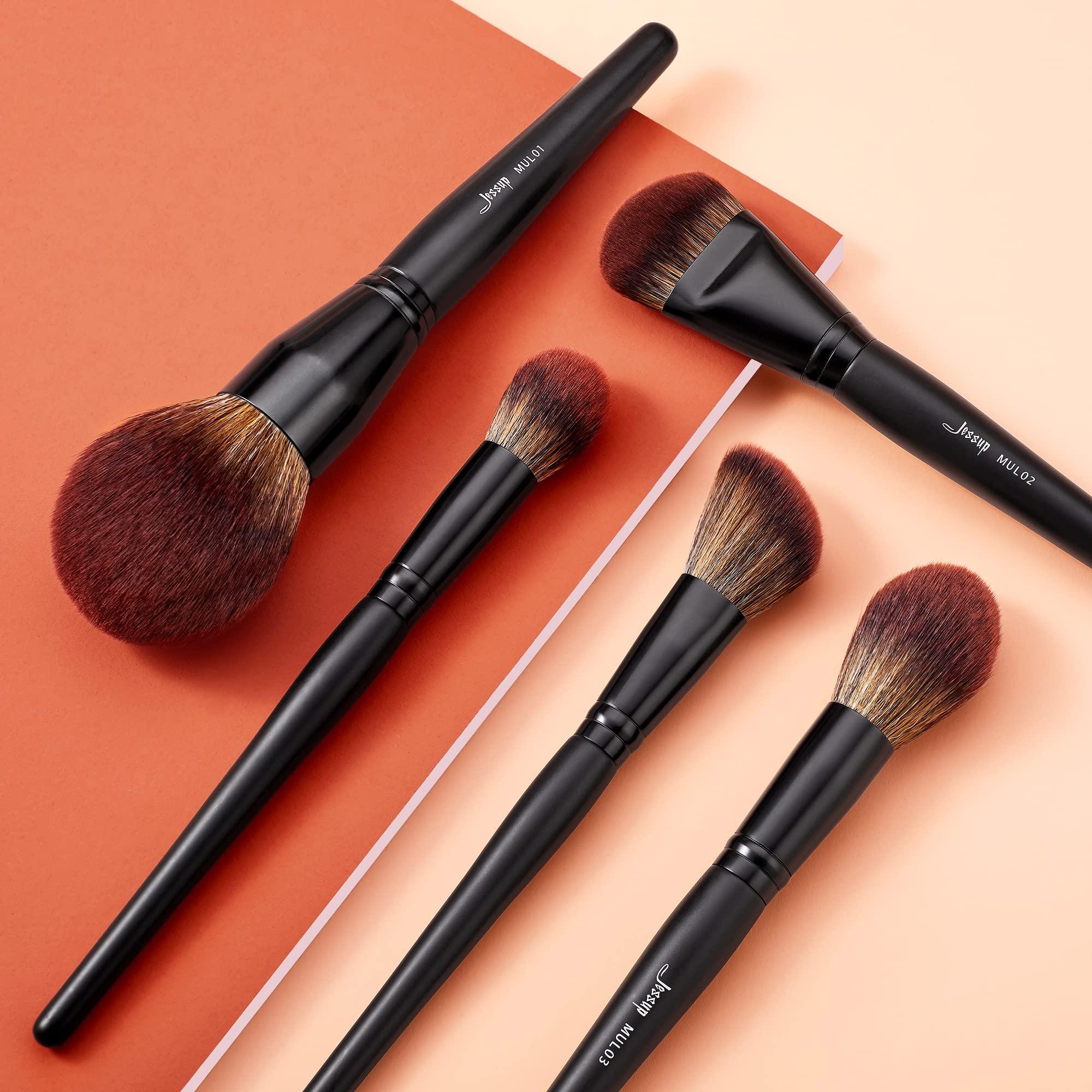 Jessup Jessup Eyeshadow Brush Set T496 Bundled with Face Makeup Brushes T273
