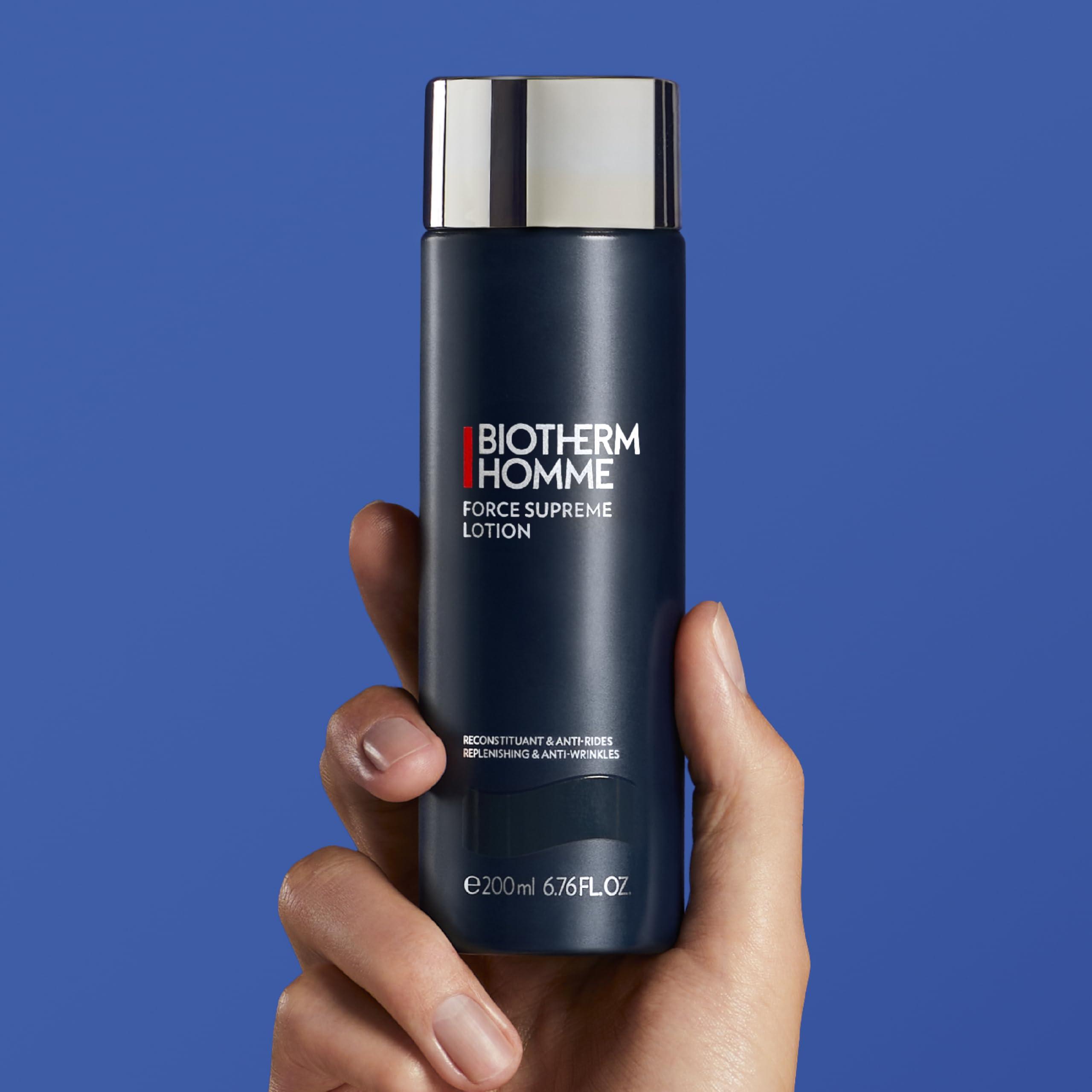 Biotherm Biotherm Homme Force Supreme Lotion, Replenishing & Anti-Aging Face Lotion for Men with Pro-Xylane and Cedar Bud Extract, Firms and Tones the Skin, Helps Reduces Signs of Aging, 6.76 Fl. Oz.