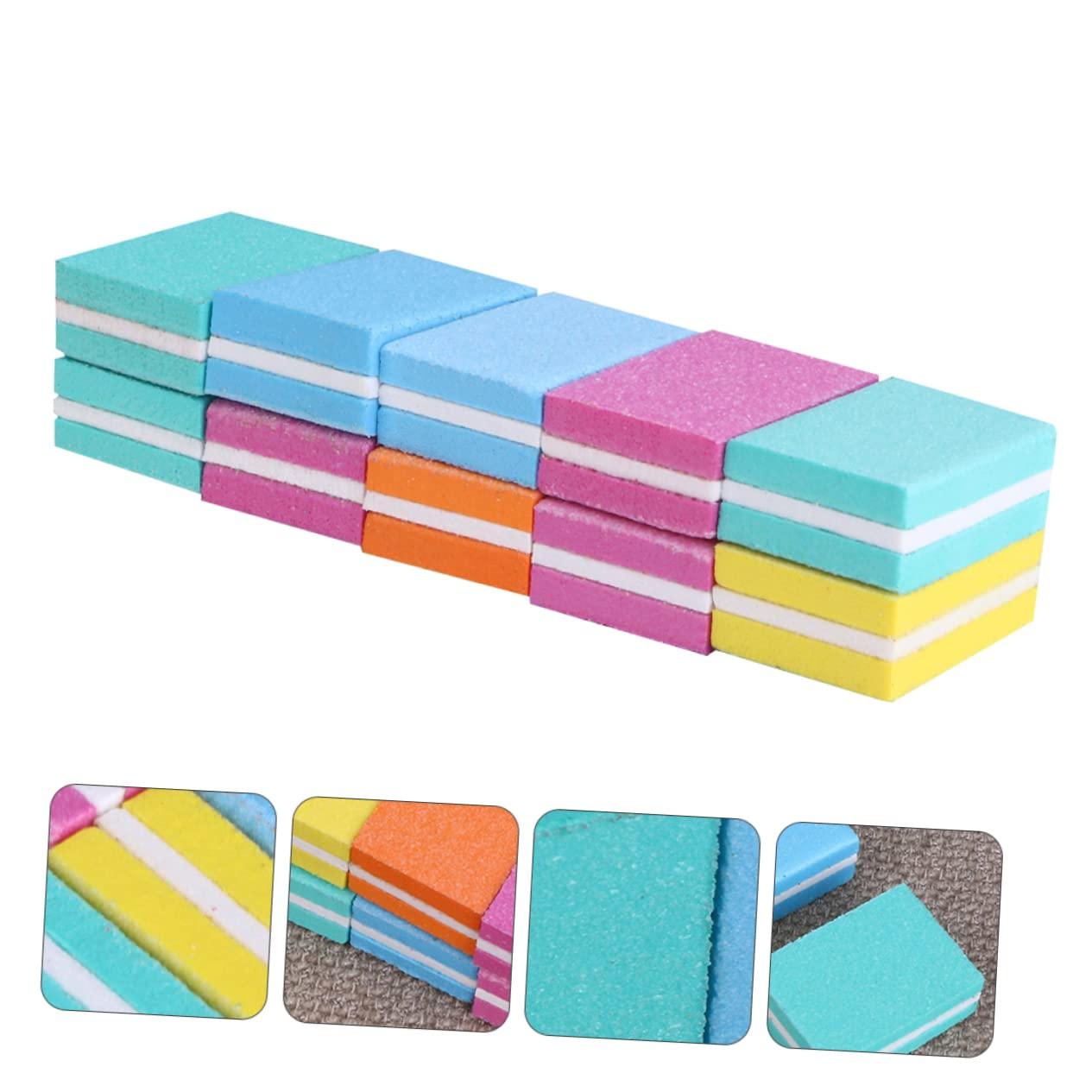 MERRYHAPY MERRYHAPY 30 Pcs Small Square Sanding Nail Buffer Nail File Buffing Sanding Block Buffing Sanding Kit Grit Nail File Nail Files Kit De Manicura Nail Buffers Pedicure Tools