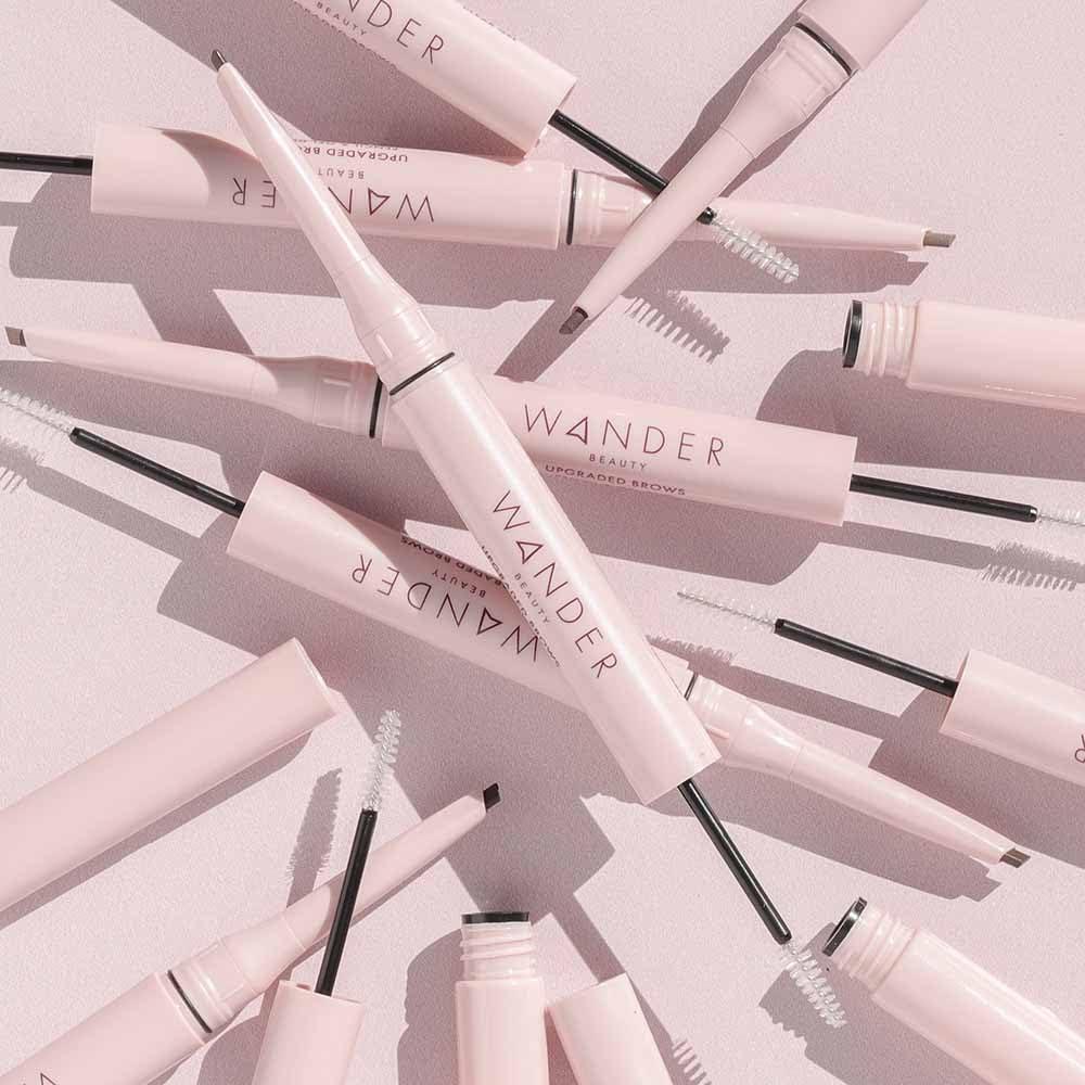 Wander Beauty Wander Beauty Upgraded Brow Pencil & Gel Duo - Taupe - 2-in-1 Brow Makeup with Castor Oil, Peptides, Panthenol - Dual-Sided Filler, Definer & Lifter for Fuller Brows - 0.05 fl oz