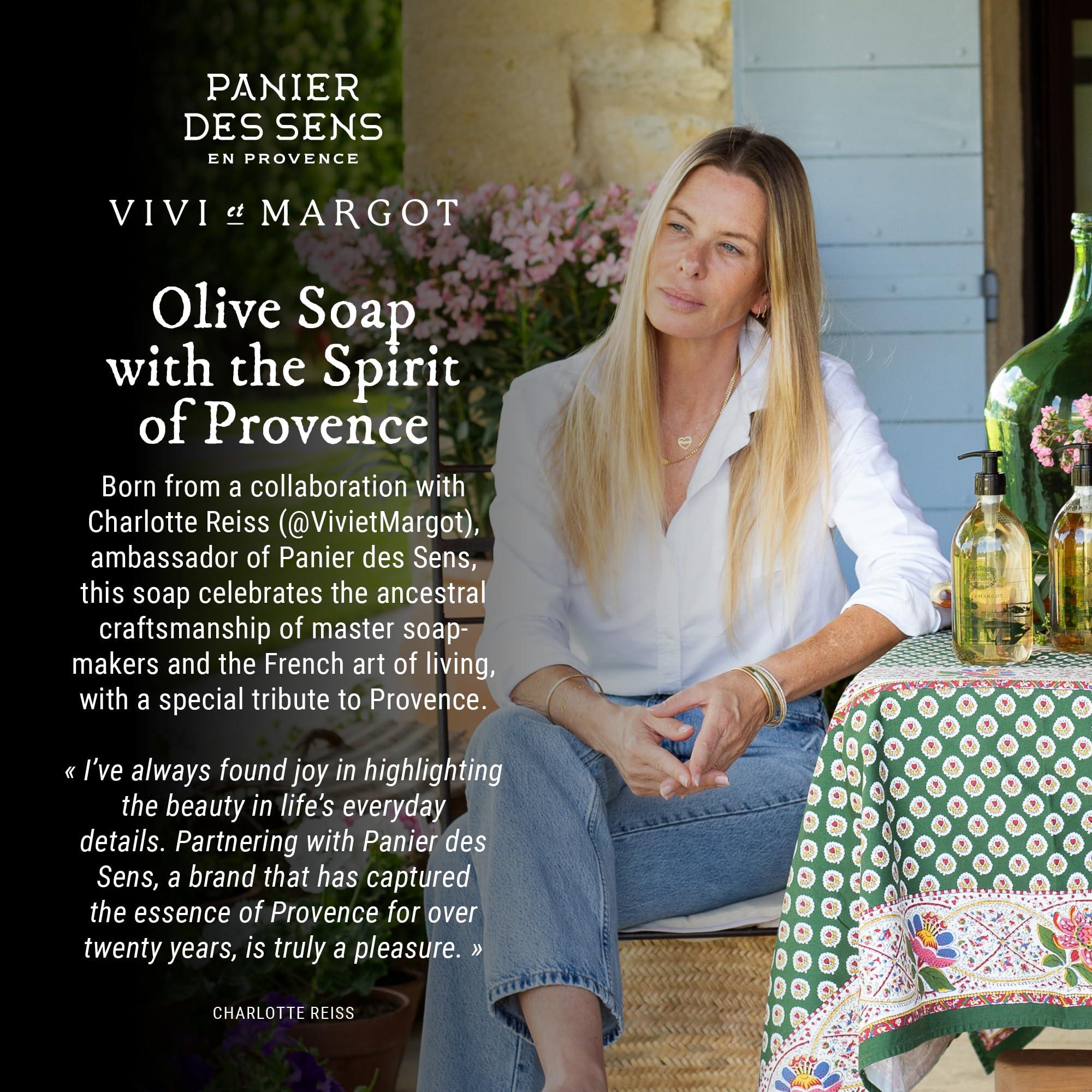 Panier des Sens Panier des Sens - Liquid Hand Soap Limited Edition - Hand Wash with Olive Oil - French Marseille Moisturizing Hand Soap - Refillable Kitchen & Bathroom Hand Soap - 98% Natural - Glass Bottle 16.6 Floz