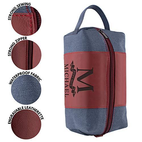 Amazing Items Amazing Items Single - Personalized Groomsmen Gifts, Custom Men Toiletry Bags - Groomsman Gifts for Wedding, Groomsmen Proposal Gifts - Design 2, Blue