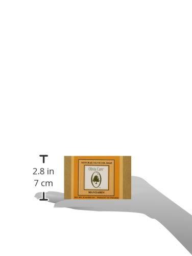 Olivia Care Olivia Care Premium Mandarin Bath & Body Bar Soap Organic, Vegan & Natural Olive Oil Repairs, Hydrates, Moisturizes & Deep Cleans Vitamin C Good for Sensitive Dry Skin Made in USA 8 OZ (4 PACK)