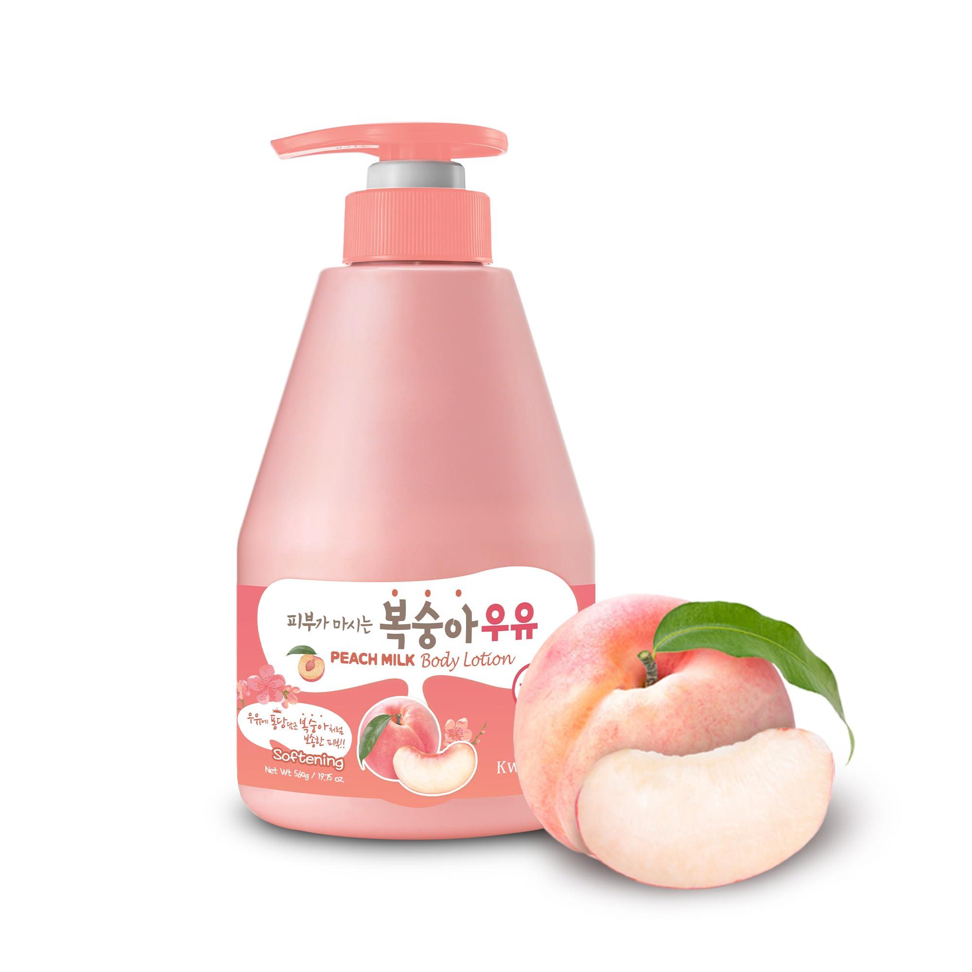 WELCOS WELCOS KWAILNARA Peach Milk Body Lotion  Korean Body Lotion for Smooth & Soft Skin 560 g / 19.75 Fl. Oz