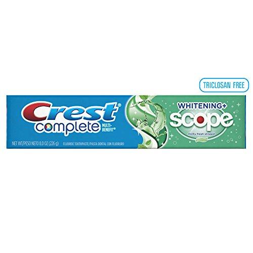 Crest Crest Complete Whitening Plus Scope Minty Fresh Toothpaste, 8-Ounce (Pack of 4)