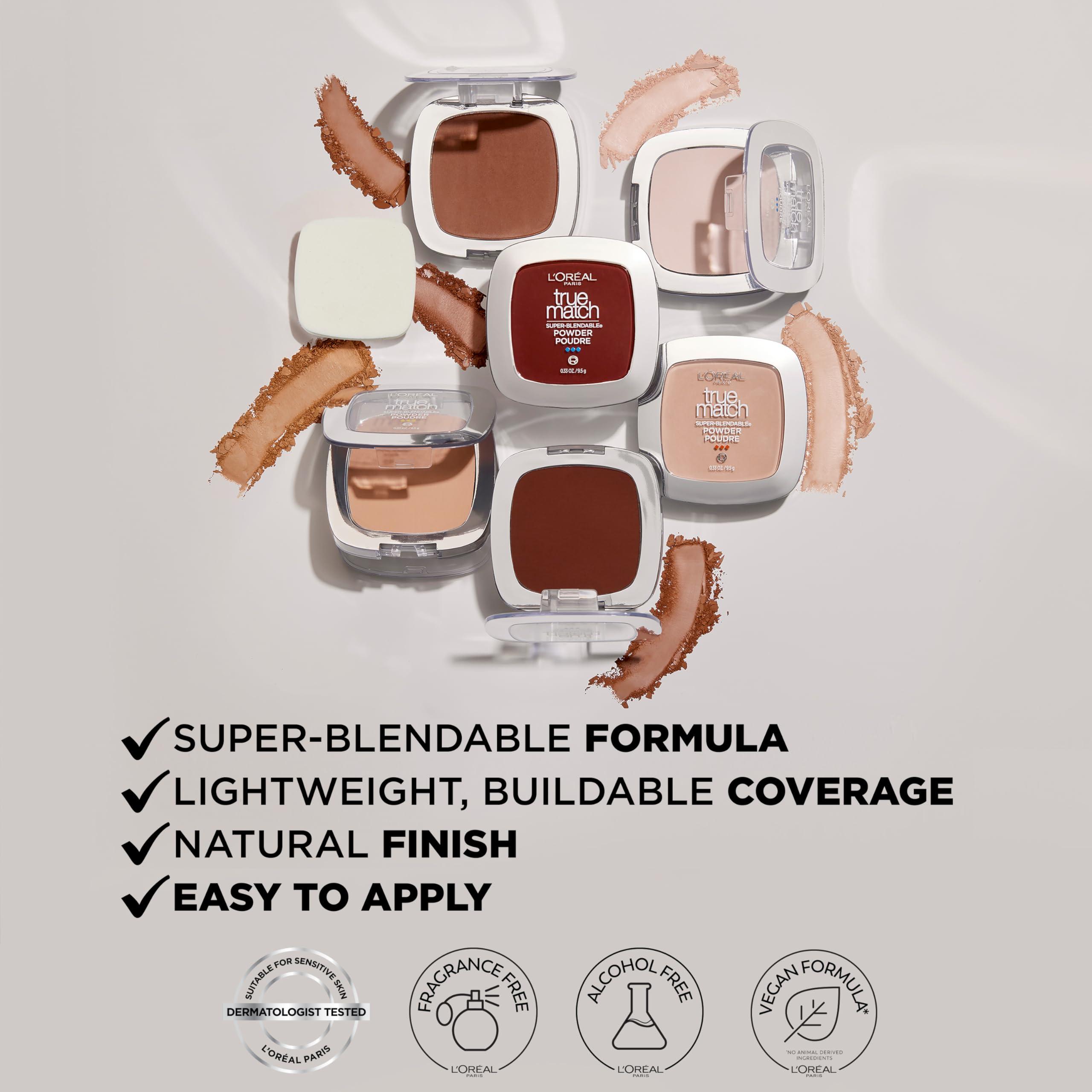 L'Oréal Paris L\'Oreal Paris True Match Super Blendable Oil Free Powder Foundation, C1 Light, 0.33 oz, Packaging May Vary