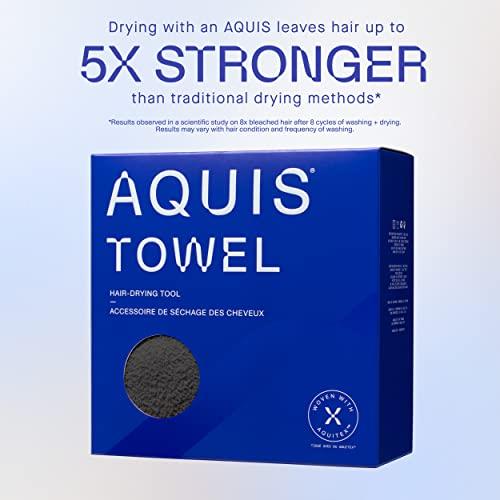 AQUIS AQUIS Towel Hair-Drying Tool, Water-Wicking, Ultra-Absorbent Recycled Microfiber