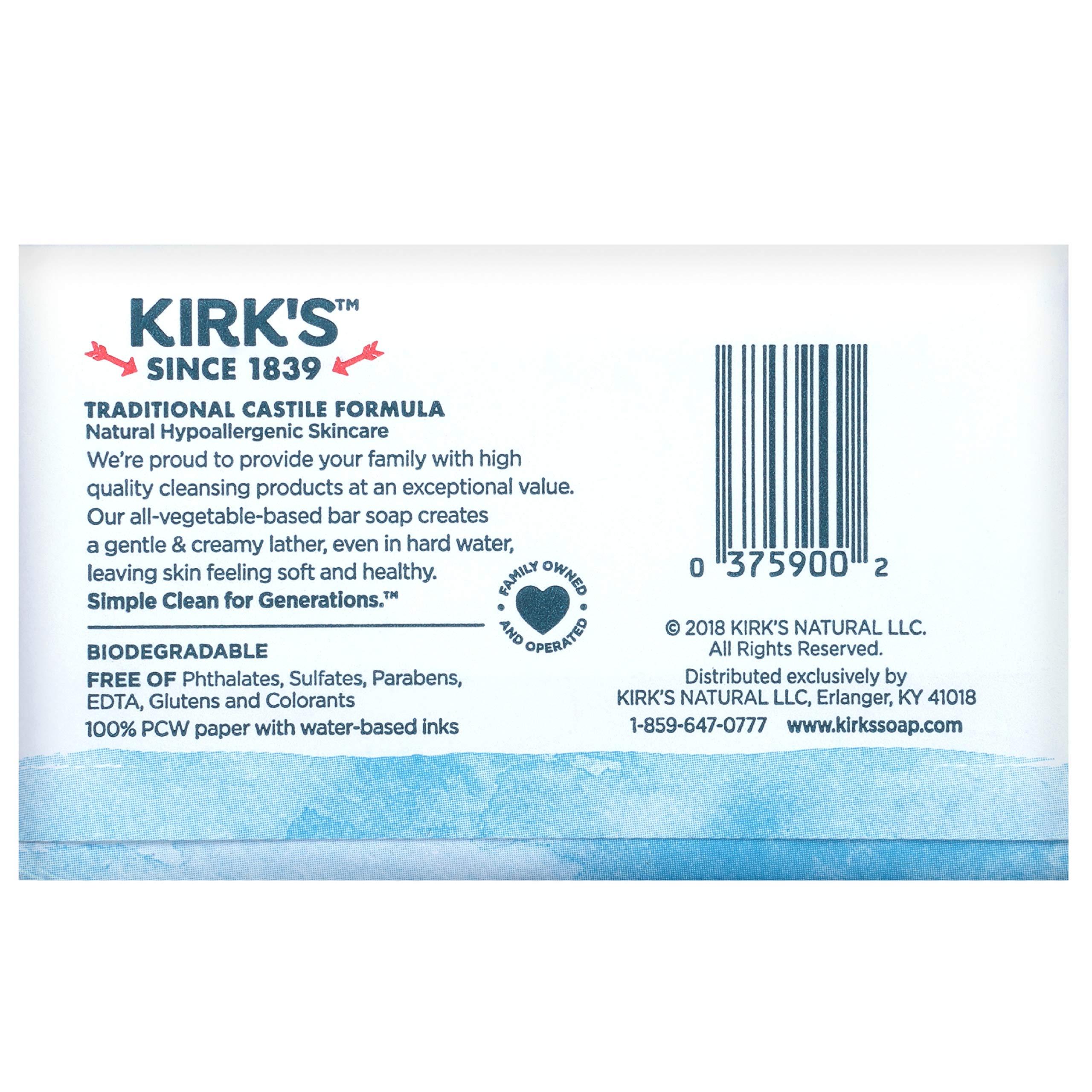 Kirk's Kirk\'s Original Coco Castile Bar Soap Original Fresh Scent 4 Ounces (Pack of 10)