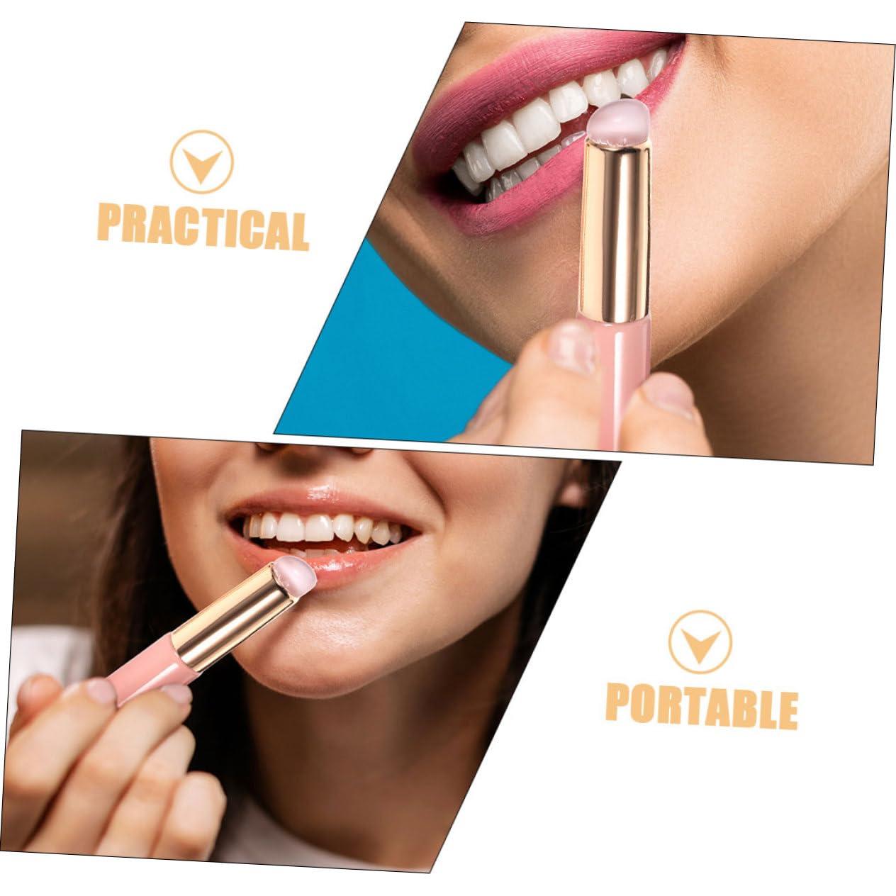 Outanaya Outanaya Professional Lip Makeup Brush Set Silicone Lip Brush Applicator Lipstick Lip Gloss 4pcs