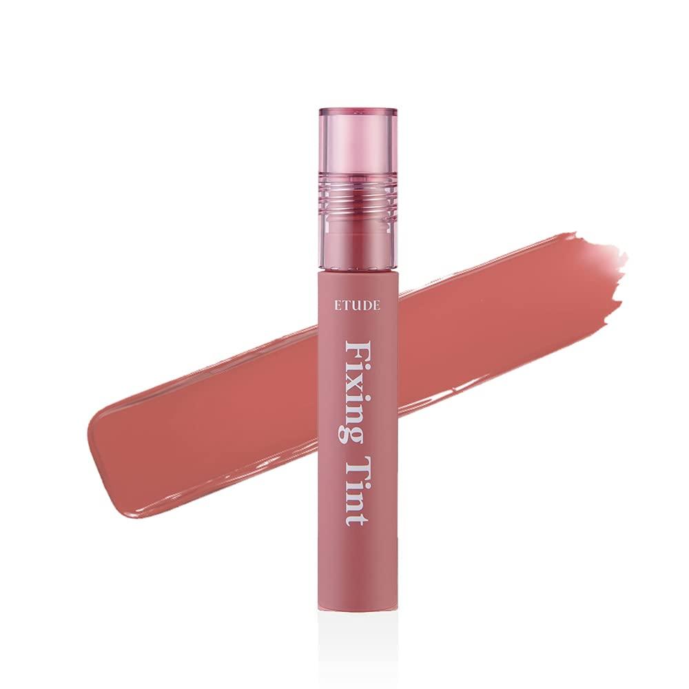 Etude House ETUDE Fixing Tint 4g | Long Lasting, High Pigmented Liquid Lipstick, Lip Stain, Waterproof, Lightweight matte finish, Full Coverage (#08 Dusty Beige)