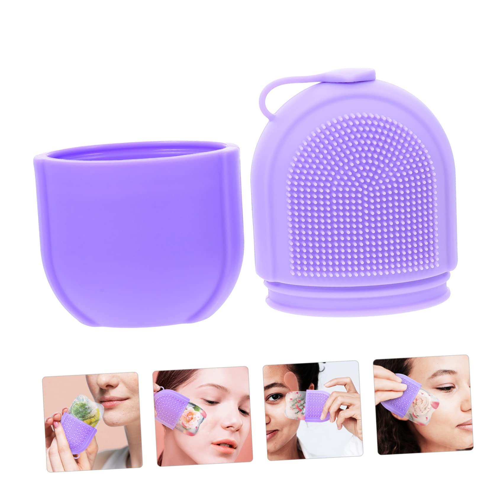 NOLITOY 3pcs Beauty Face Ice Tray Skin Care Tool Face Massage Ice Roller Face Icing Roller Face Beauty Tool Silicone Ice Face Massager Ice Roller for Face and Eye Ice Face Roller