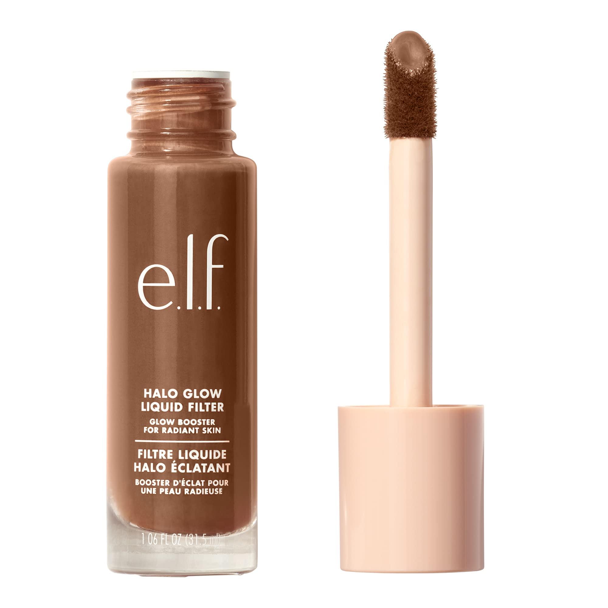 e.l.f. e.l.f. Halo Glow Liquid Filter, Complexion Booster For A Glowing, Soft-Focus Look, Infused With Hyaluronic Acid, Vegan & Cruelty-Free, 7 Deep/Rich