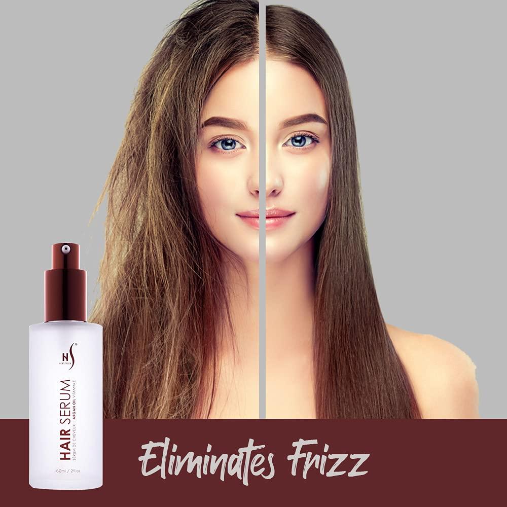 HerStyler HerStyler Serum, 4 Pack - Hair Styling Agent with Argan Oil for Dry, Damaged Hair - Frizz Control Serum for Straightening, Shine, Trendy Tresses