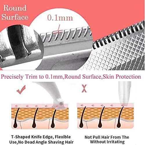 MISOY MISOY Electric Lady Shaver, Body Hair Trimmer, Bikini Womens Electric Razor, Rechargeable Hair Epilator, Painless 5 in 1 Hair Removal for Face, Arms, Back, Legs, Underarms & Nose, Eyebrows, Good Gifts