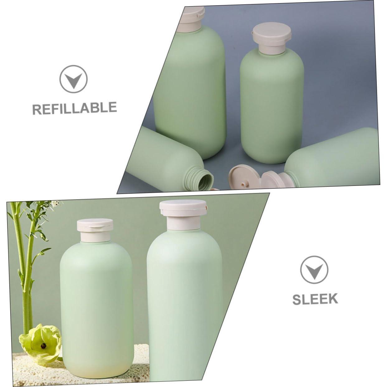 Baluue Baluue 5pcs Dish Soap Dispenser Reusable Shampoo Bottle Refillable Shampoo Bottle Toiletry Bottles Travel Pump Bottle Liquid Pump Bottle Shower Bottles Refillable Plastic Green