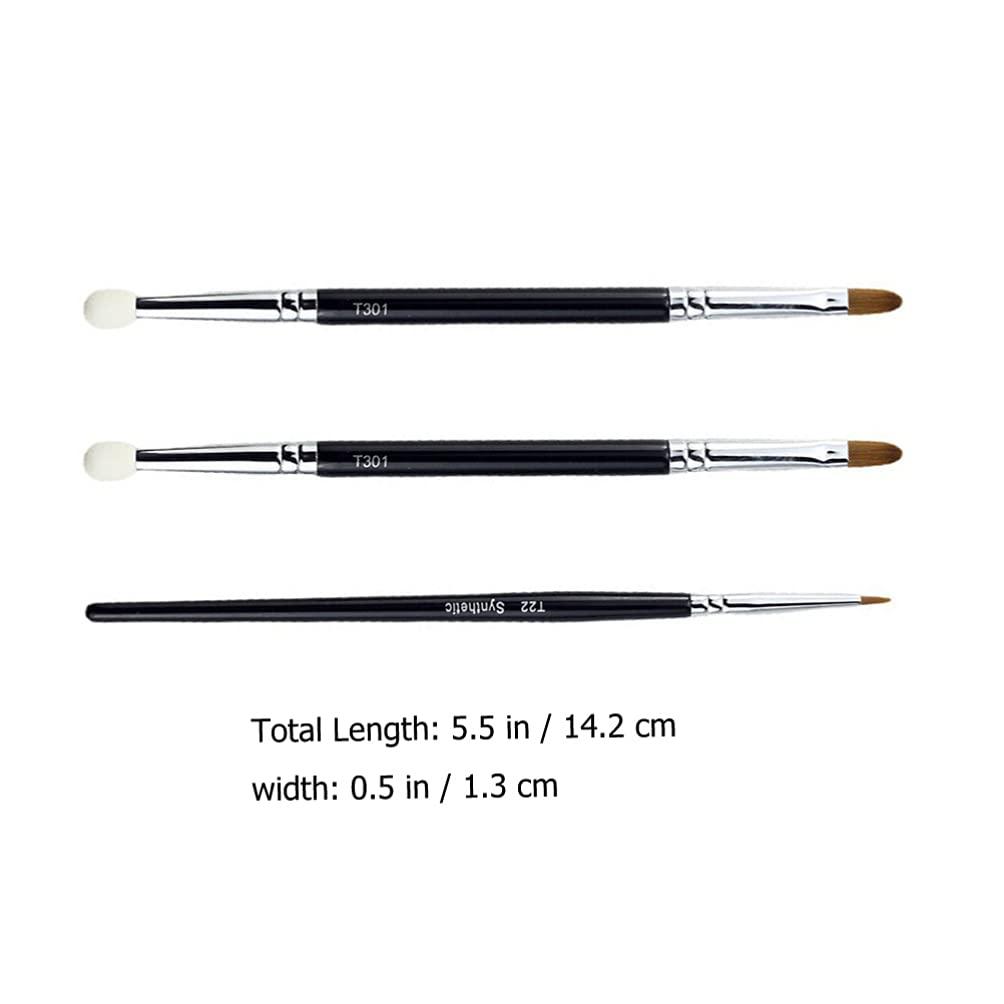 Lurrose 1 Set Flat Eyeliner Eyebrow Concealer Brush Under Eye Makeup Eyebrow Foundation for Concealing Blending Setting Buffing Makeup