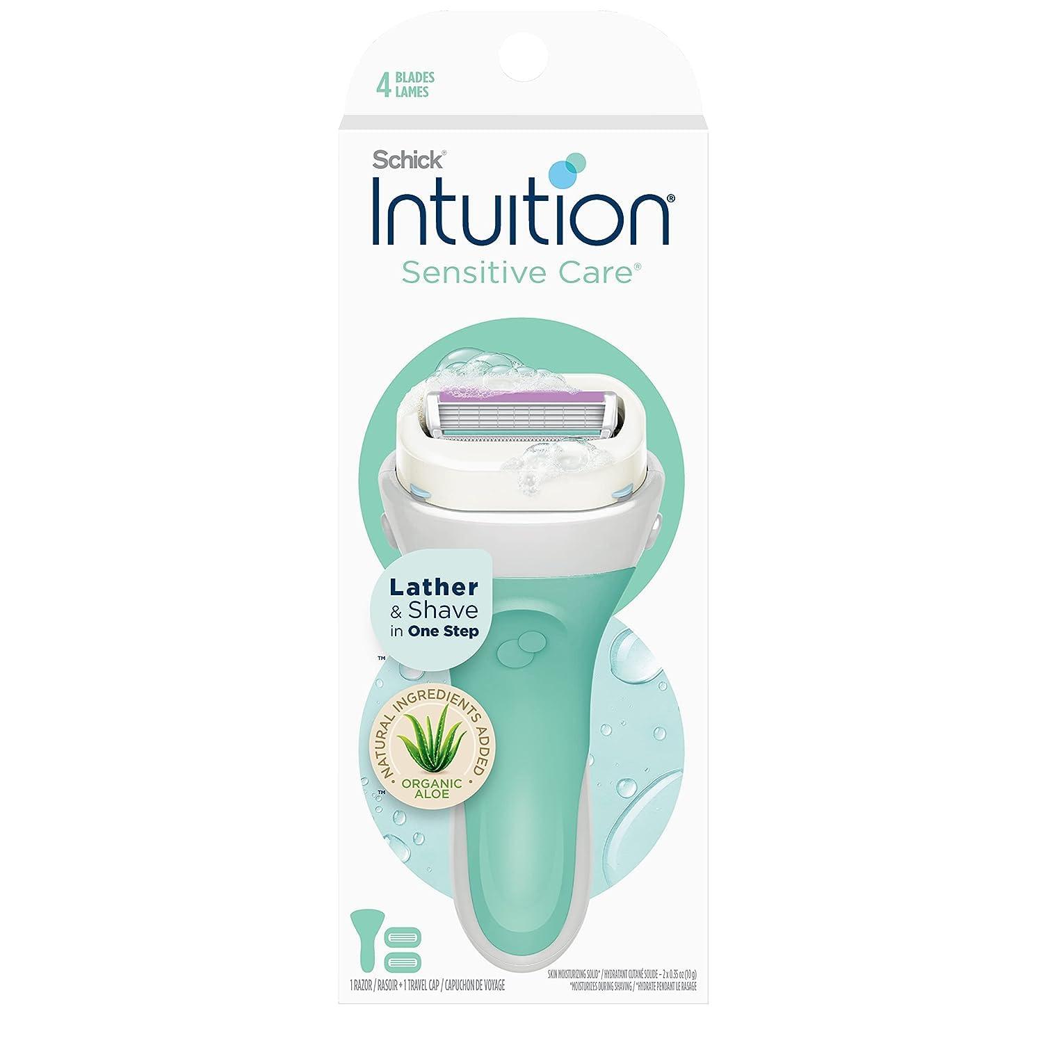 INTUITION Schick Intuition Razors Bundle - Refills with Cocoa Butter & Sensitive Skin Razor