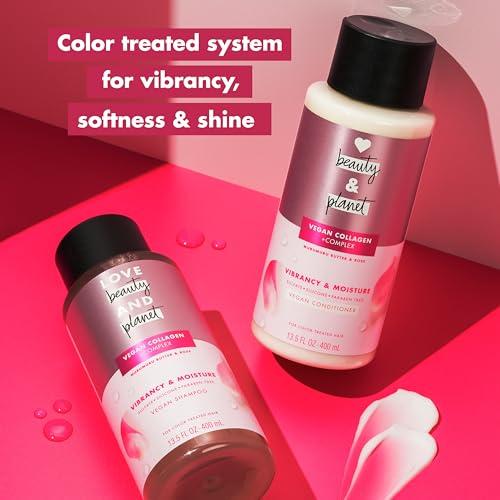 Love Beauty And Planet Love Beauty and Planet Shampoo & Conditioner Murumuru Butter & Rose 2 Count for Color-Treated Hair Shampoo and Conditioner Silicone Free, Paraben Free and Vegan 13.5 oz