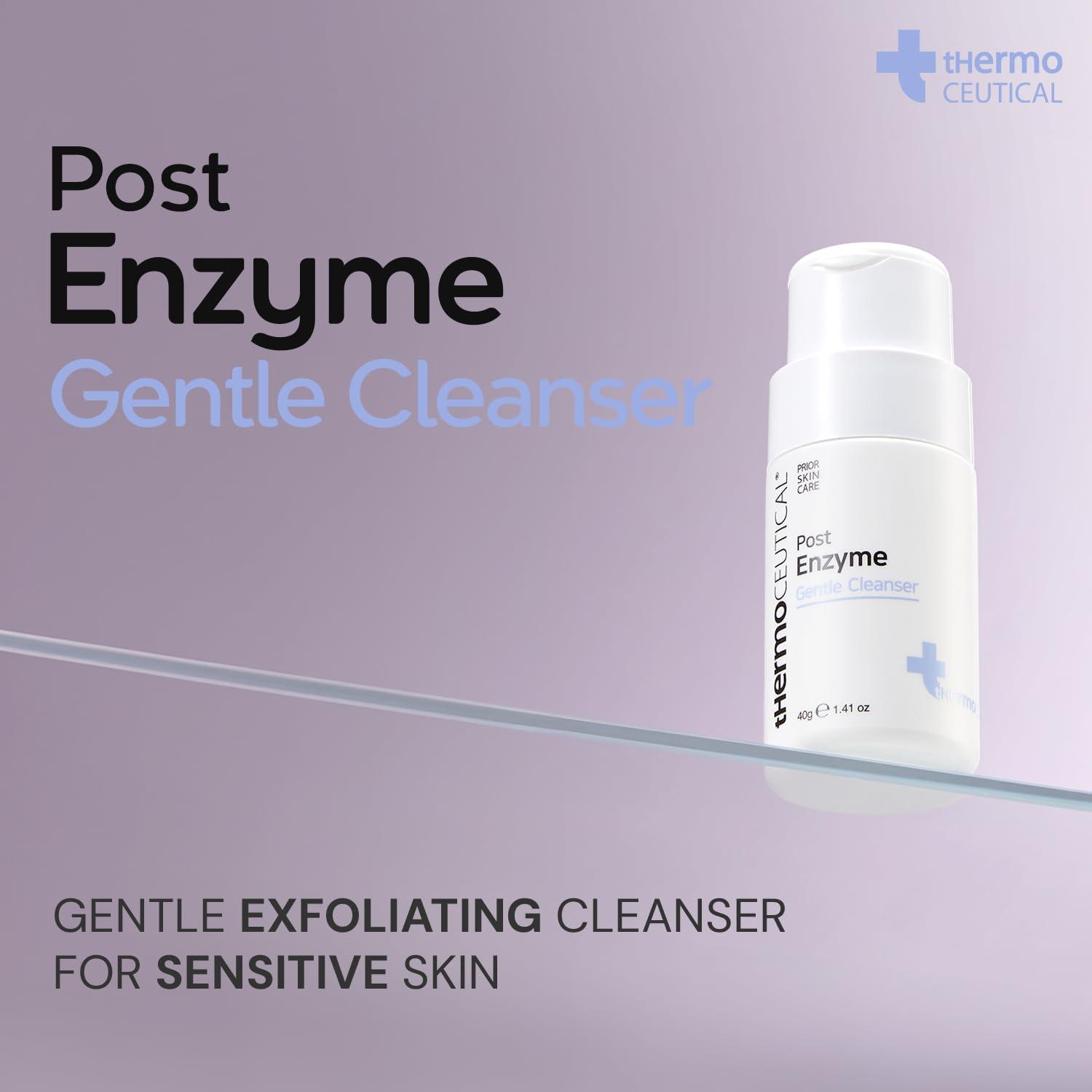 tHermoCEUTICAL tHermoCEUTICAL Post Enzyme Gentle Cleanser - Daily Exfoliating Face Wash, Facial Scrub Exfoliator with Papaya Enzyme Powder, 1.4 fl.oz