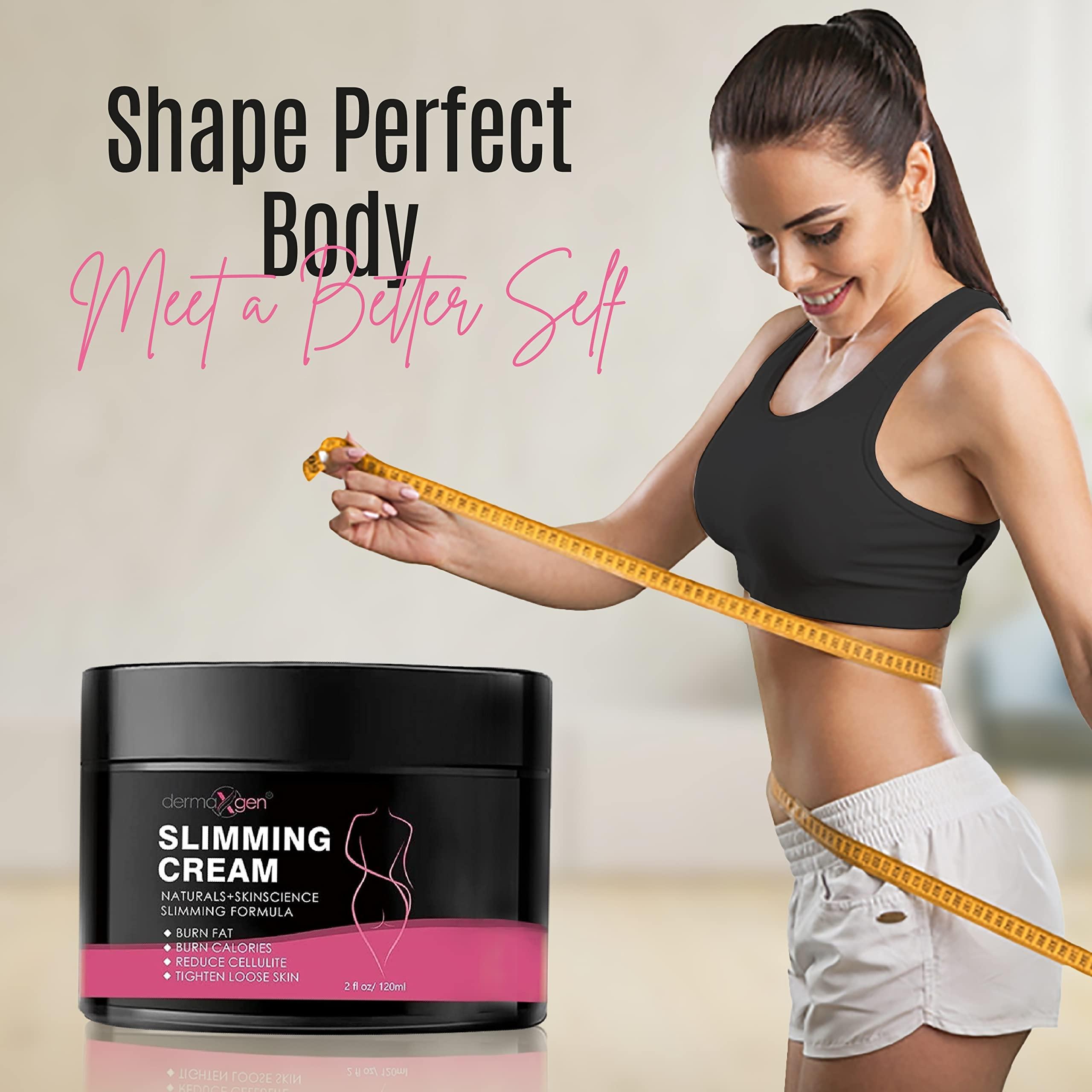 DERMAXGEN Dermaxgen Slimming Cream For Tummy, Abdomen, Belly and Waist Firming Cream - 100% ORGANIC NATURAL Anti Cellulite Cream - Natural Ingredients