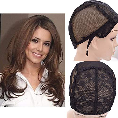 LesafeV Adjustable Wig Caps Small/Large/Extra Large Base Cap Black Weaving Wig Tools Lace Wig Caps Weave Cap For Making a WigL