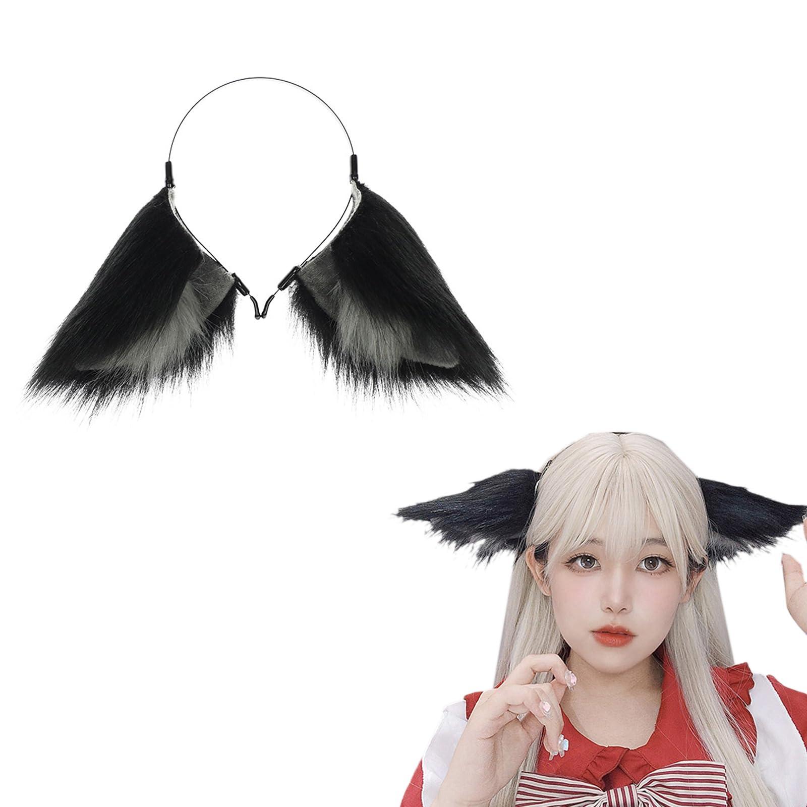 YIFULIN YIFULIN Plush Anime Ear Headband Anime Maid Hairhoop Cosplay Costume Halloween Party Headwear Women ComicsShow Headwear