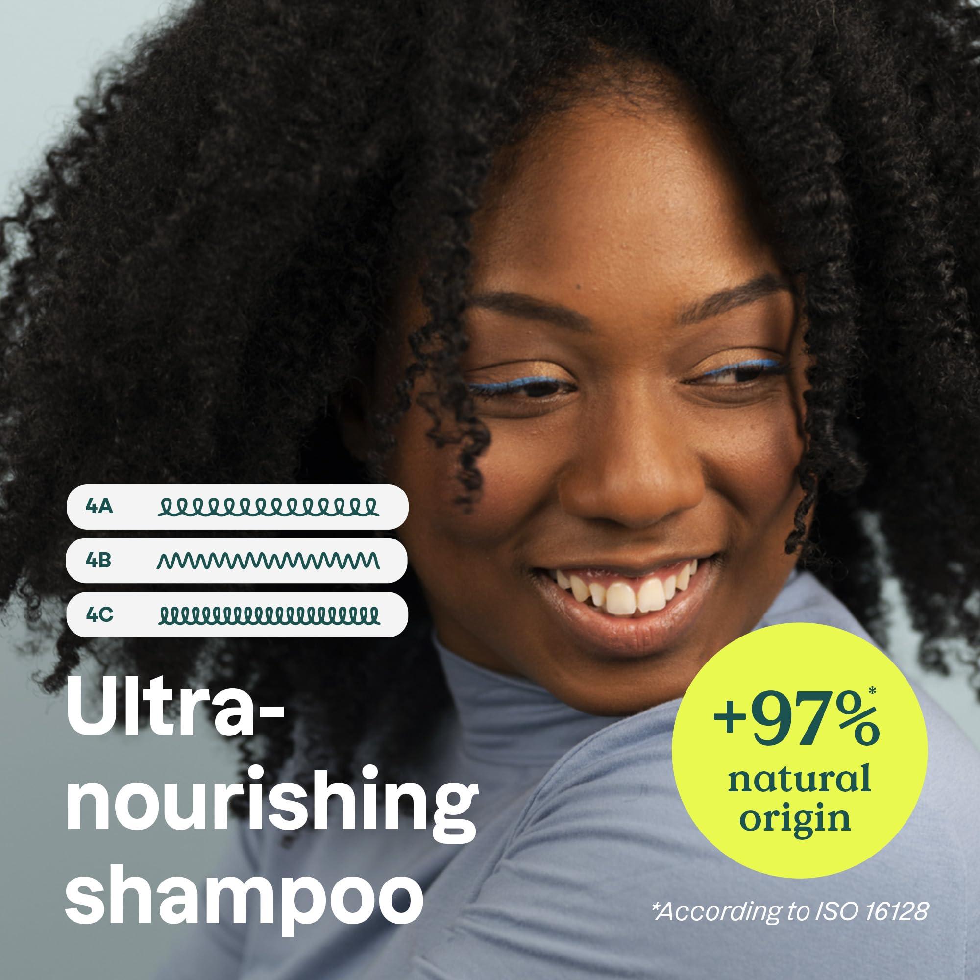 ATTITUDE ATTITUDE Ultra-Nourishing Shampoo for Curly Hair with Shea Butter, EWG Verified, Vegan and Naturally Derived 4a, 4b, 4c Curl Type, Deeply Nourishes Curls, 16 Fl Oz