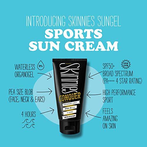 Skinnies Skinnies 100ml SPF50+ CONQUER, Sungel Sun Cream, Broad Spectrum, Reef Safe, Water Resistant 4 hours