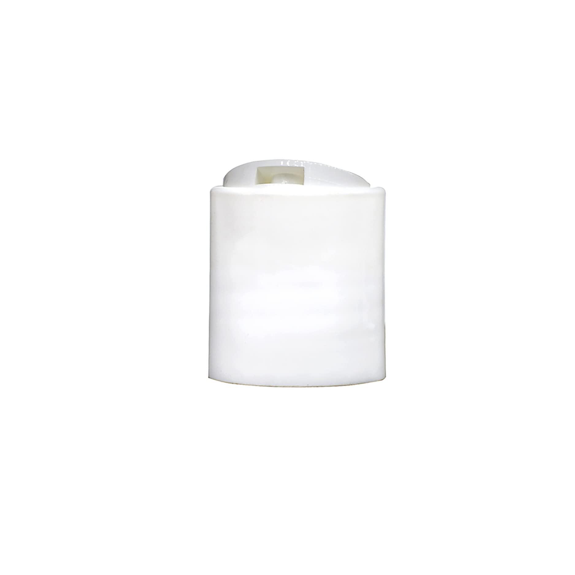 EcoJeannie EcoJeannie Wholesale 20/410 White Disc Top Caps Press Cap Dispensing Closure w/ 20mm Neck Diameter for Refillable Bottles - BPA-free (12000 Caps)