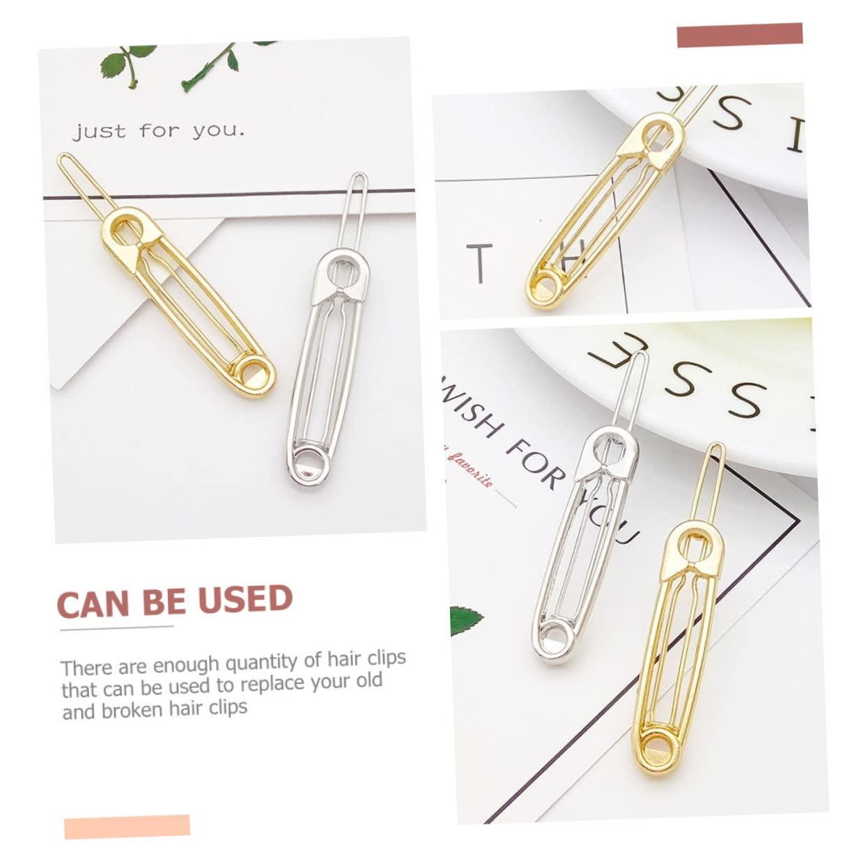 Beatifufu 12pcs Pin Hairpin Safety Pin Hair Clamp Hair Clips for Women Hair Clips for Girls Woman Hair Clips Safety Pin Hair Clip Pin Hair Barrettes Hair Accessories for Women Hair Pin