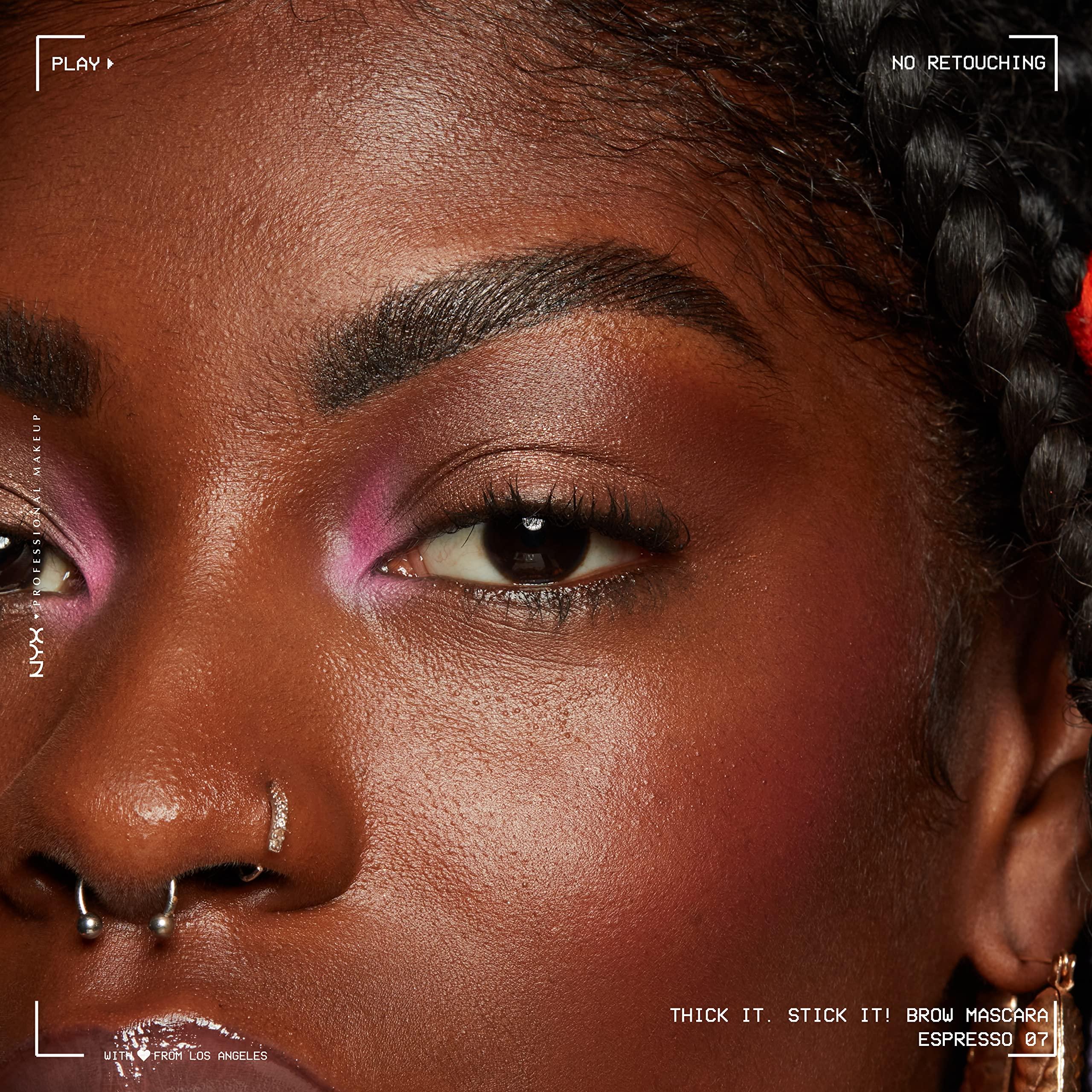 NYX PROFESSIONAL MAKEUP NYX PROFESSIONAL MAKEUP Thick It Stick It Thickening Brow Mascara, Eyebrow Gel - Espresso