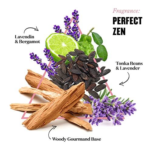 Soap & Glory Soap & Glory Perfect Zen Exfoliating Body Scrub - Smoothing & Buffing Body Scrub - Lavender & Tonka Bean Scented Body Polish - Warming Exfoliating Scrub for Relaxation (250ml)