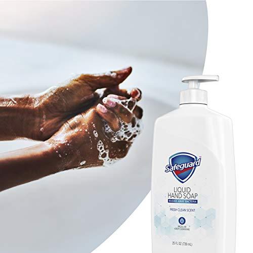 Safeguard Safeguard Liquid Hand Soap, Micellar Deep Cleansing, Fresh Clean Scent | Washes Away Bacteria - 25 Ounce Bottle (Pack of 1)