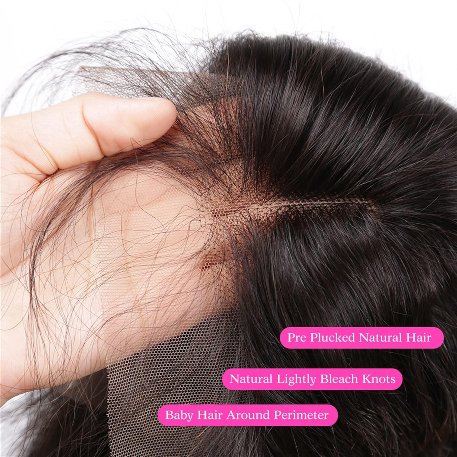 GRFIT Wigs HD Deep Wave 13x4 13x6 Lace Front Human Hair Wig Brazilian Remy Hair Transparent Glueless 360 Lace Front Wig with Baby Hair Natural Wave Curly Wig Lace Wigs ( Size : 13x4 HD Lace Wig , Color : 8