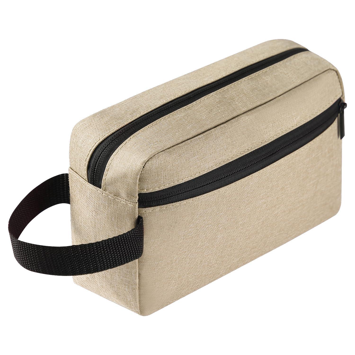 Icramsy Icramsy Travel Toiletry bag Toiletry bag for women men Hanging toiletry bag Cosmetic bag Travel accessories for Women Men (Khaki)